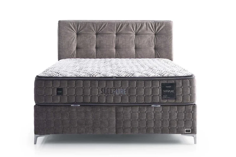 Bambi Sleepure Boxspringbett-Set Waschbarer Bezug Hygiene Fest 31cm H3-H4