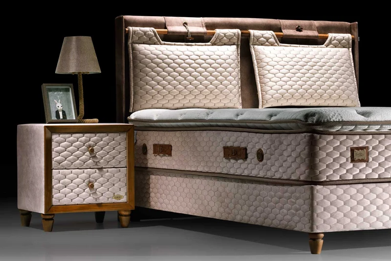 Bambi Magnasand Therapy Boxspringbett-Set Magnetfeld Wellness Sand 30cm H3
