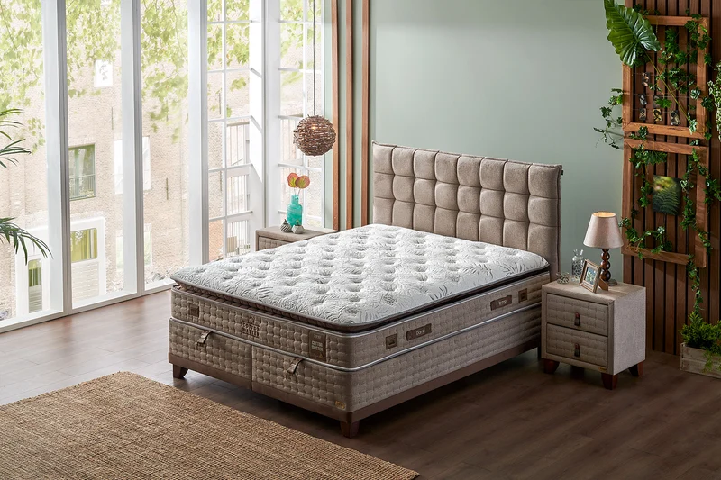 Bambi Cotton Master Boxspringbett Set Doppel-Taschenfederkern 34cm