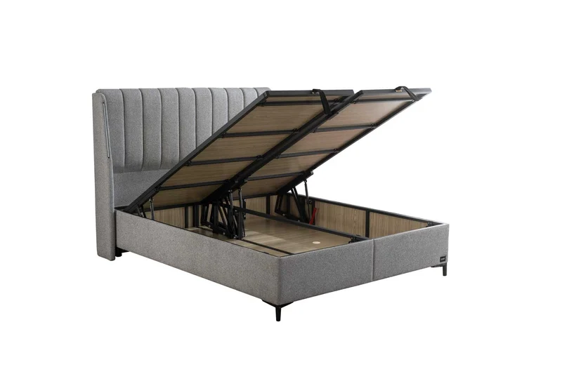 Bambi Boxspringbett Set H4 Blacksand Taschenfederkern 32cm Premium