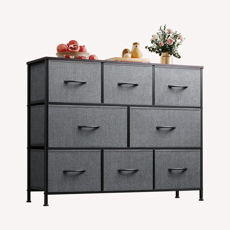 WLIVE Minimalist 8-Drawer Large Storage Fabric Dresser