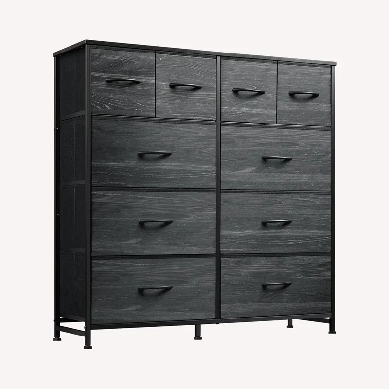 WLIVE Minimalist 10-Drawer Large Storage Fabric Dresser