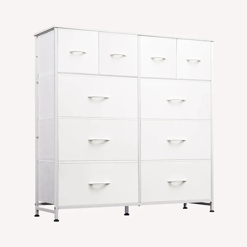WLIVE Minimalist 10-Drawer Large Storage Fabric Dresser