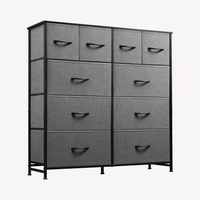 WLIVE Minimalist 10-Drawer Large Storage Fabric Dresser