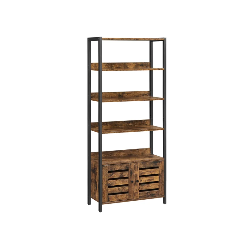 Bücherregal vintagebraun-schwarz