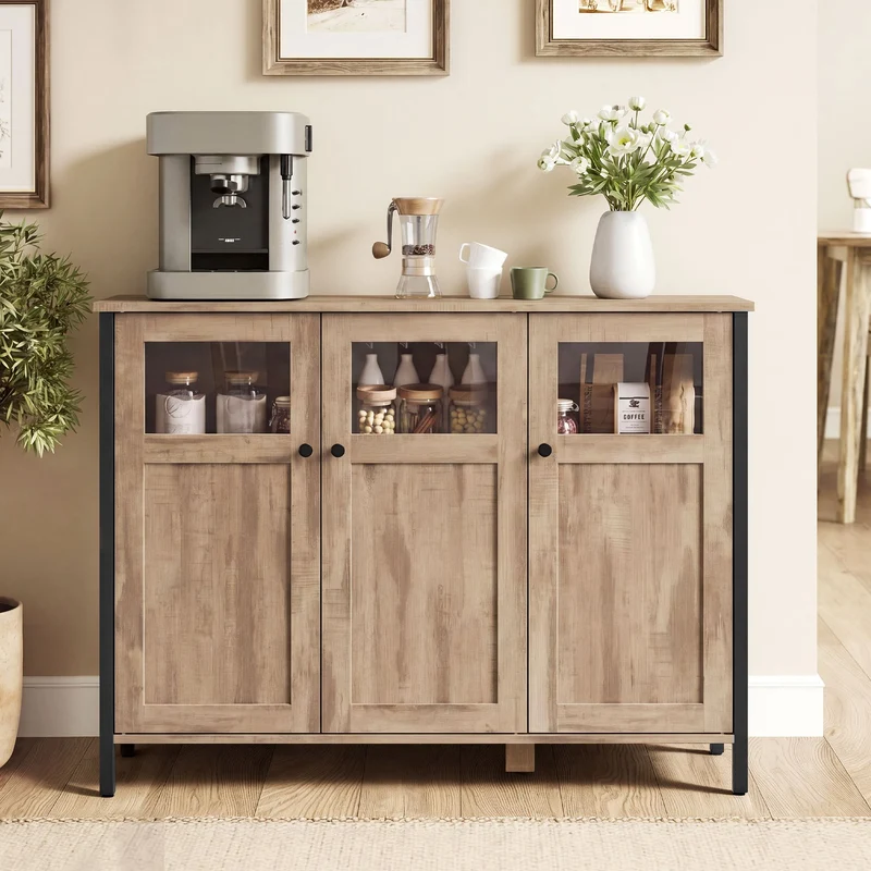 Sideboard vintagebraun-schwarz