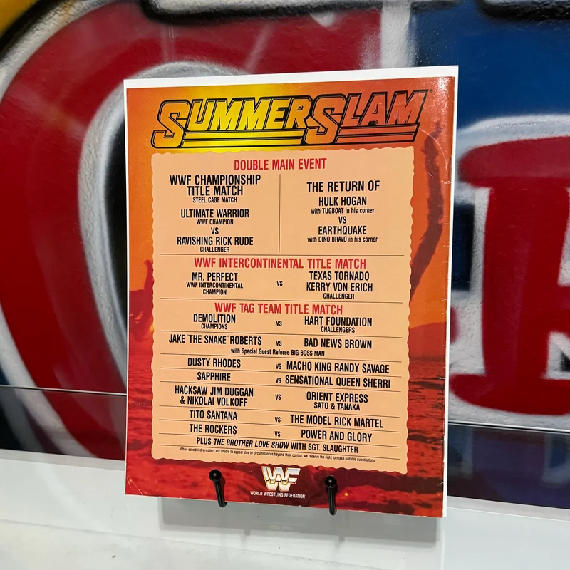 WWF 1990 SummerSlam The Heat Returns Program/Magazine