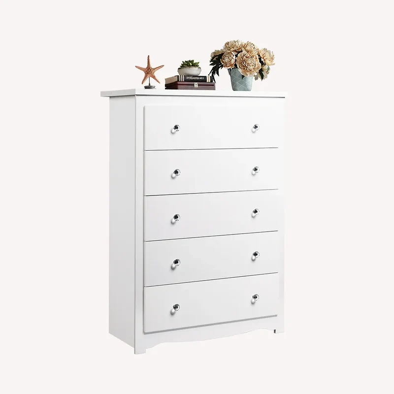 WLIVE 5-Drawer Minimalist Modern Wood Storage Chest