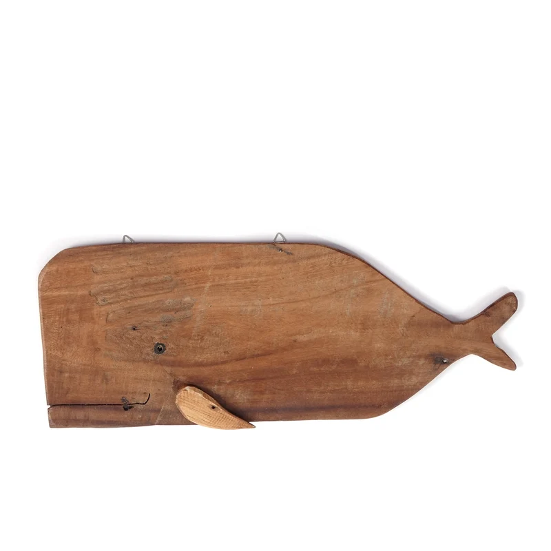 HOLZ Aufhänger "WAL" | 2 Größen | Wal Wandbild, DIY Wanddeko | Größe: 35 cm