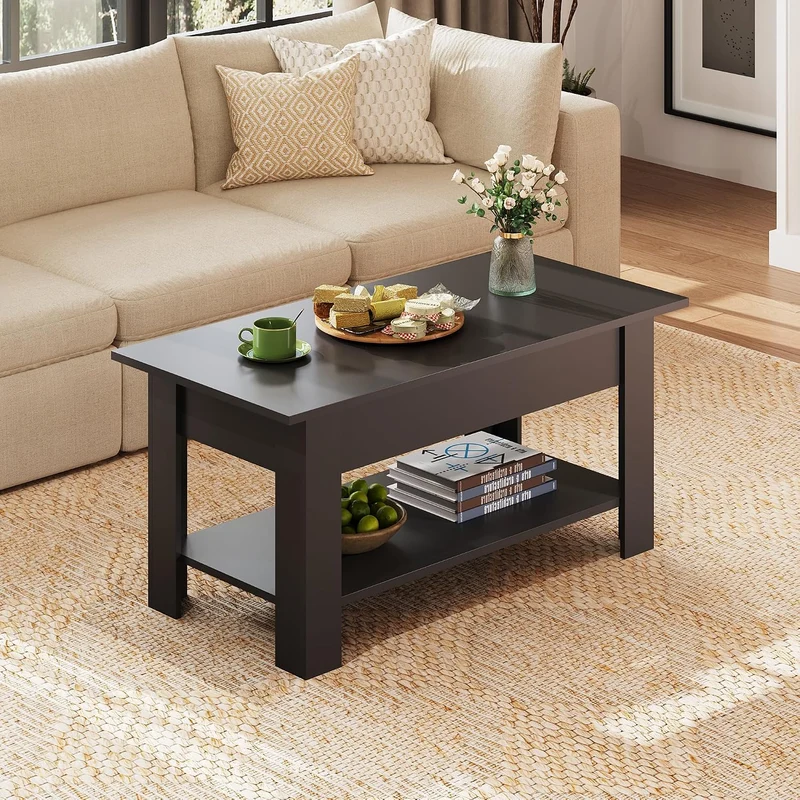 WLIVE Lift Top Coffee Table for Living Room/Dining/Office