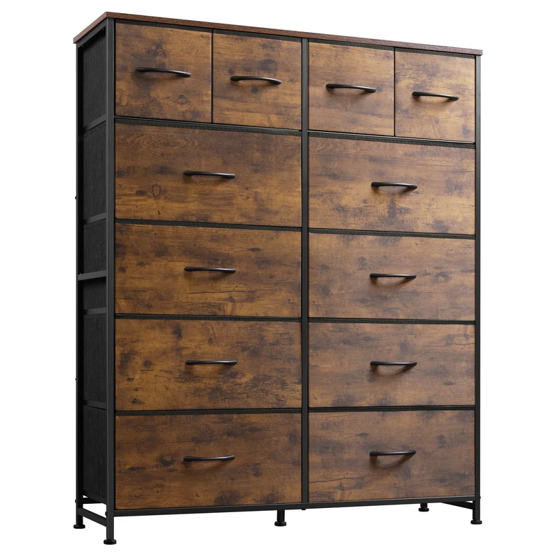 WLIVE 12-Drawer Tall Fabric Storage Chest