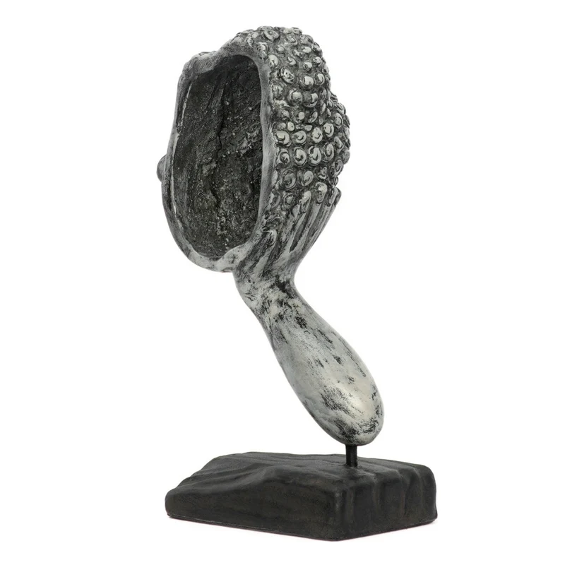 Spirituelle Buddha Statue RELAX ca.70cm antik-grau Deko Skulptur