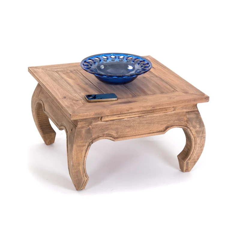 OPIUMTISCH "EAST 60" | 60x60x35cm, Mahagoni | Beistelltisch | Farbe: 01 natur-vintage
