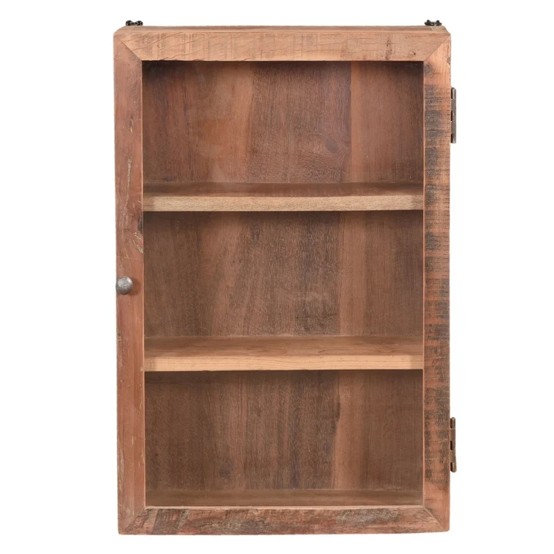 Altholz Wandschrank MURO Glastür 40cm Vitrine Gewürzschrank