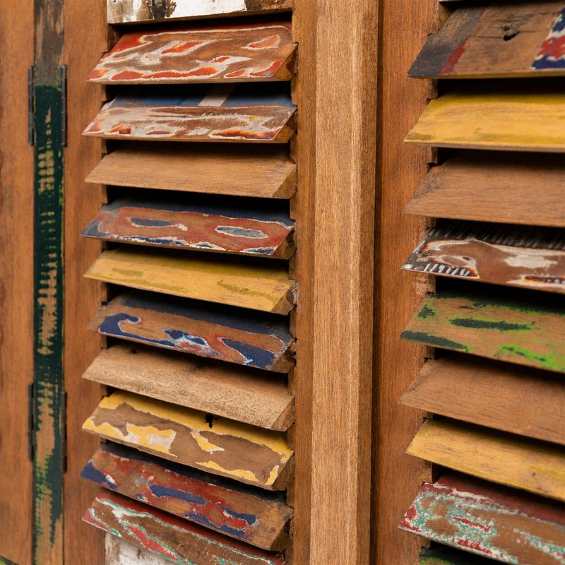 SIDEBOARD "RIO" | 180 cm, Bunt | Kommode mit 4 Türen & Schubladen