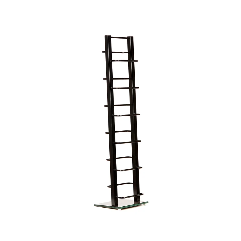 DESIGN CD STÄNDER "TOWER" | schwarz, 92 cm, Metall | für 85 CDs