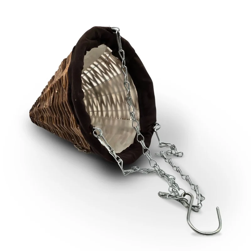 BLUMENAMPEL "CONE" | 24 cm, Weide | handgefertigtes Korbgeflecht