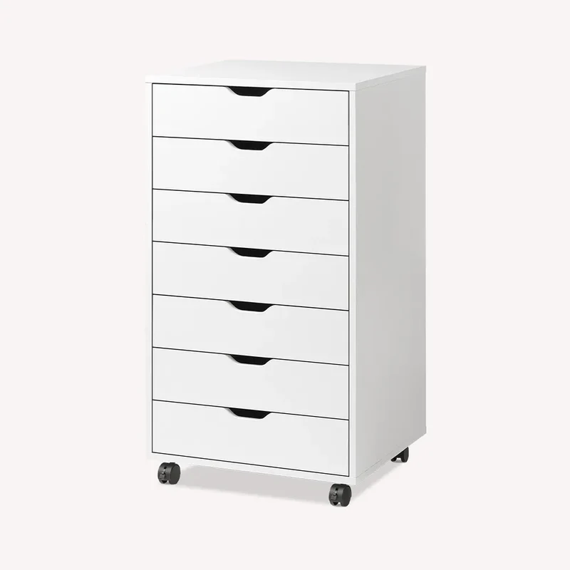 DEVAISE 7-Drawer Modern Wood Storage Dresser & File Cabinet