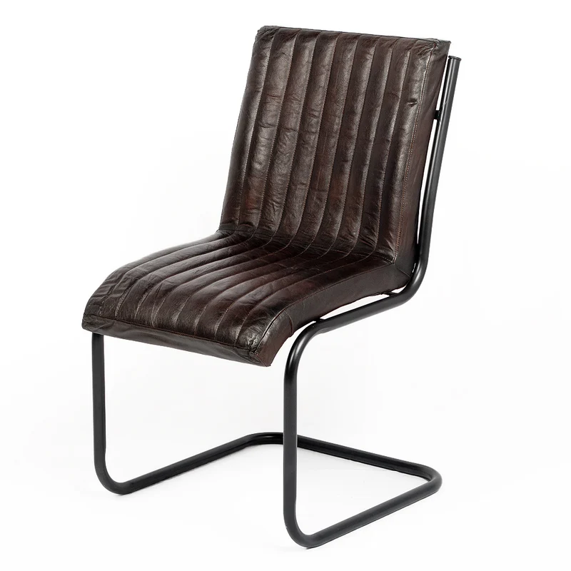 Leder Freischwinger HERO Dark-Brown-R (Leather-C)
