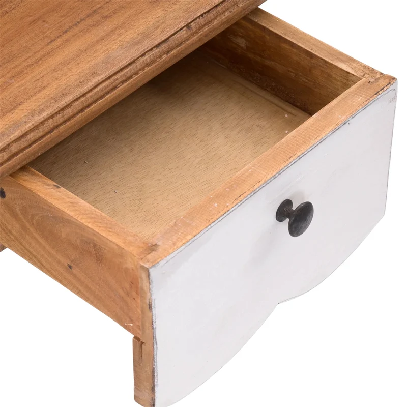 MASSIVHOLZ SEKRETÄR NAPOLEON 92x80cm(HxB) | Massivholz Schreibtisch | Farbe: 06 weiß-landhaus