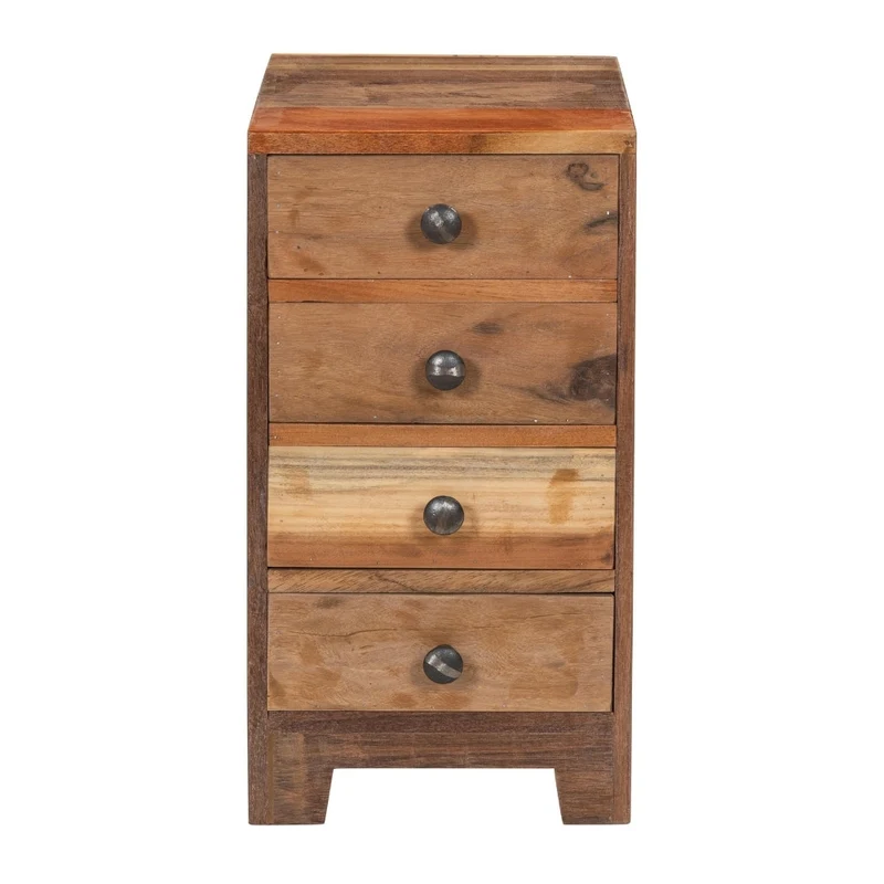 Altholz-Beistellschrank PARADOR 50cm Kommode mit 4 Schubladen