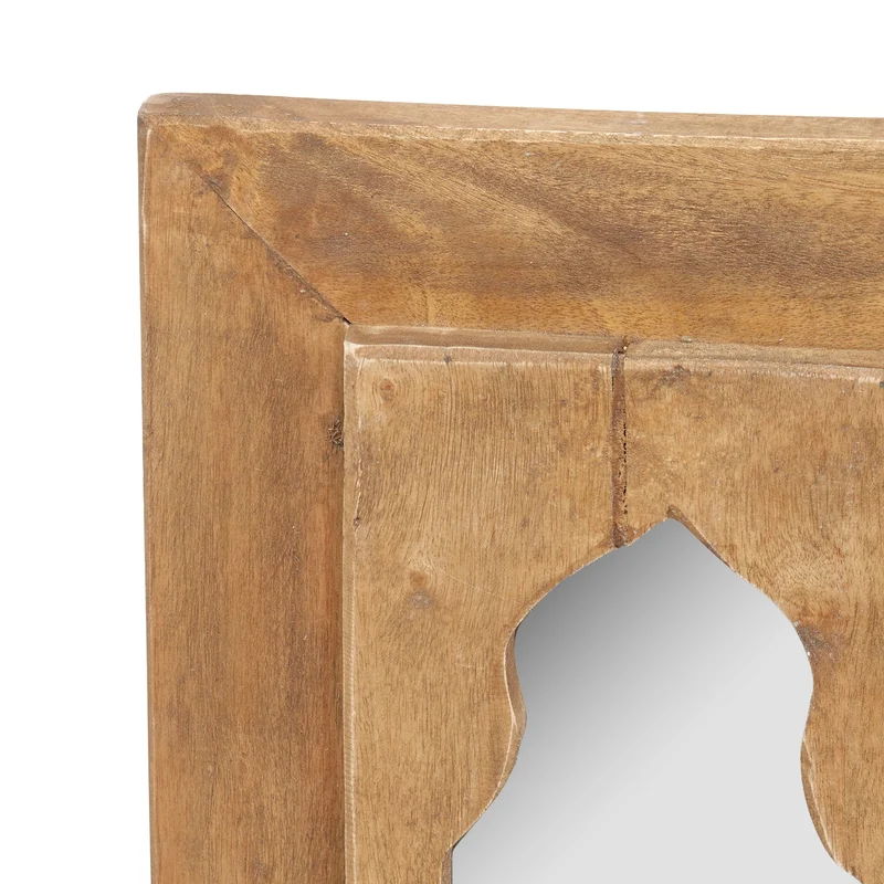 HOLZ WANDSPIEGEL"TARA" | 50 cm, Mahagoni & Teak Holz | Orient Spiegel