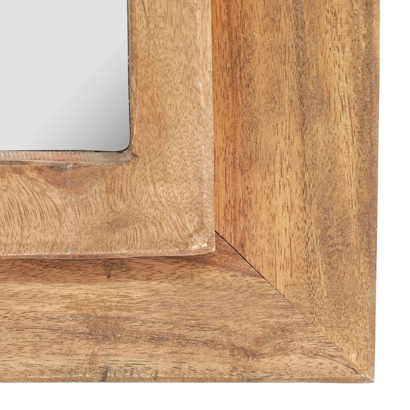 HOLZ WANDSPIEGEL"TARA" | 50 cm, Mahagoni & Teak Holz | Orient Spiegel