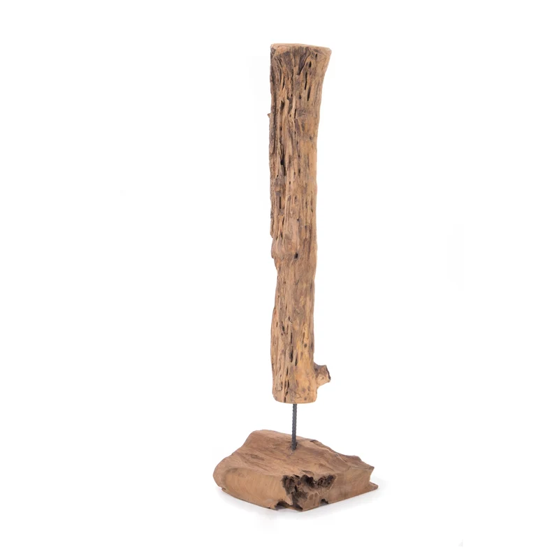 HOLZ SKULPTUR "ROOTS 100" | Wurzelholz rustikal | Teakskulptur