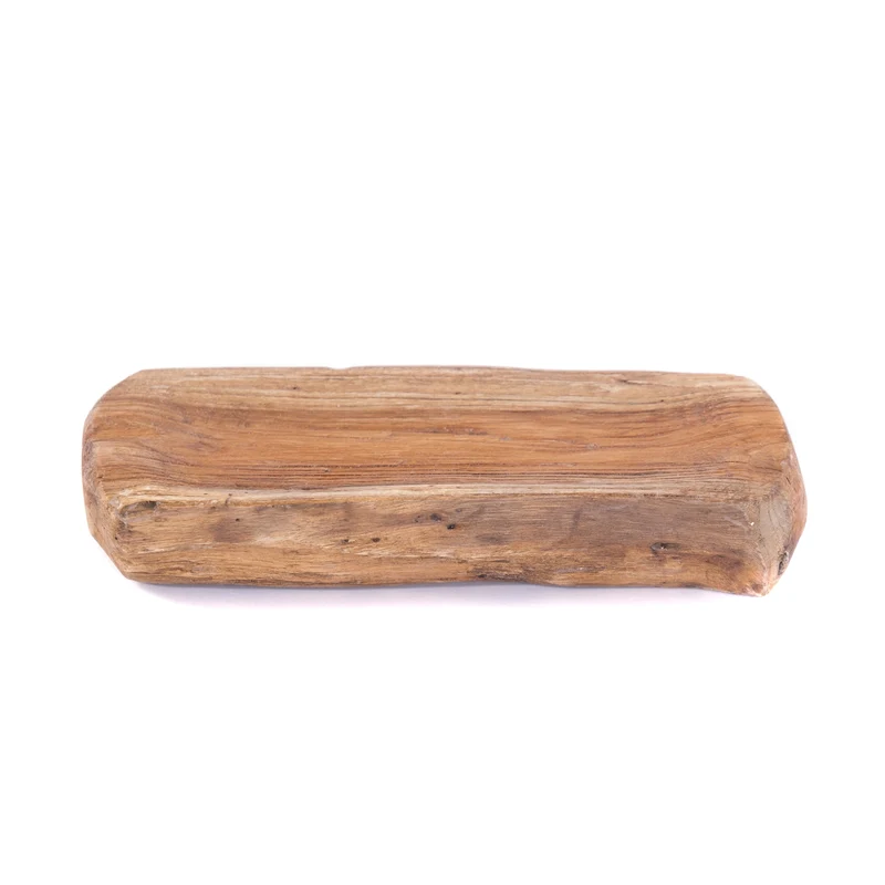 HOLZ SCHALE "PARI" | Teakholz Wurzel, 28 cm | Deko Tablett