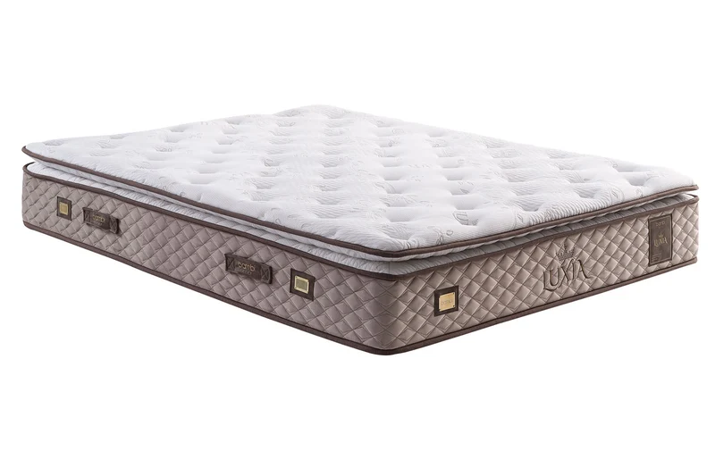 Bambi Luxia Boxspringbett-Set Extra Fest Steinsalz Taschenfederkern 30cm H4-H5