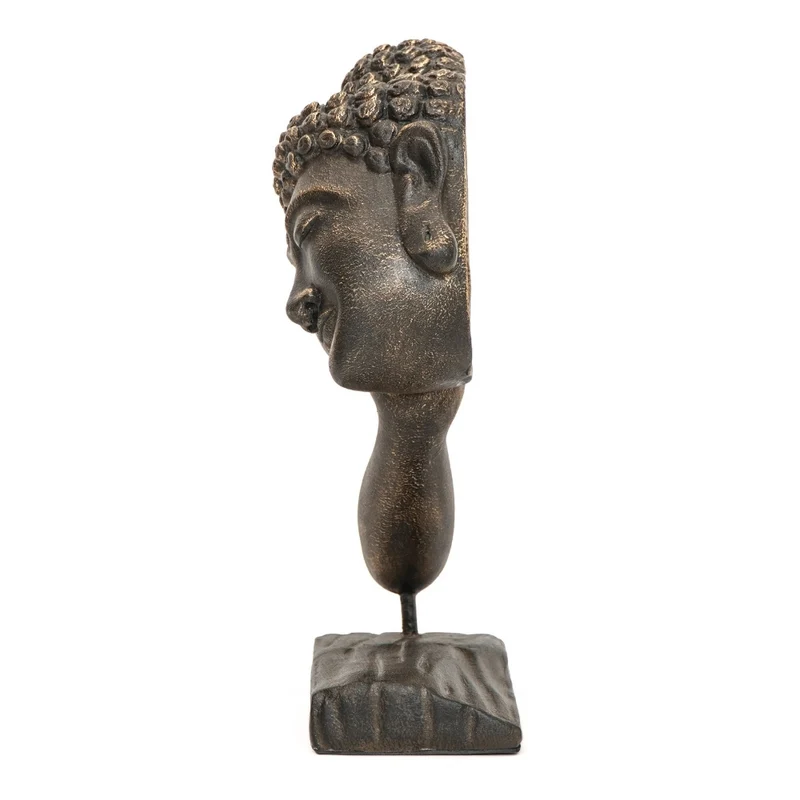 Spirituelle Buddha Statue RELAX 40cm gold-schwarz Deko Skulptur