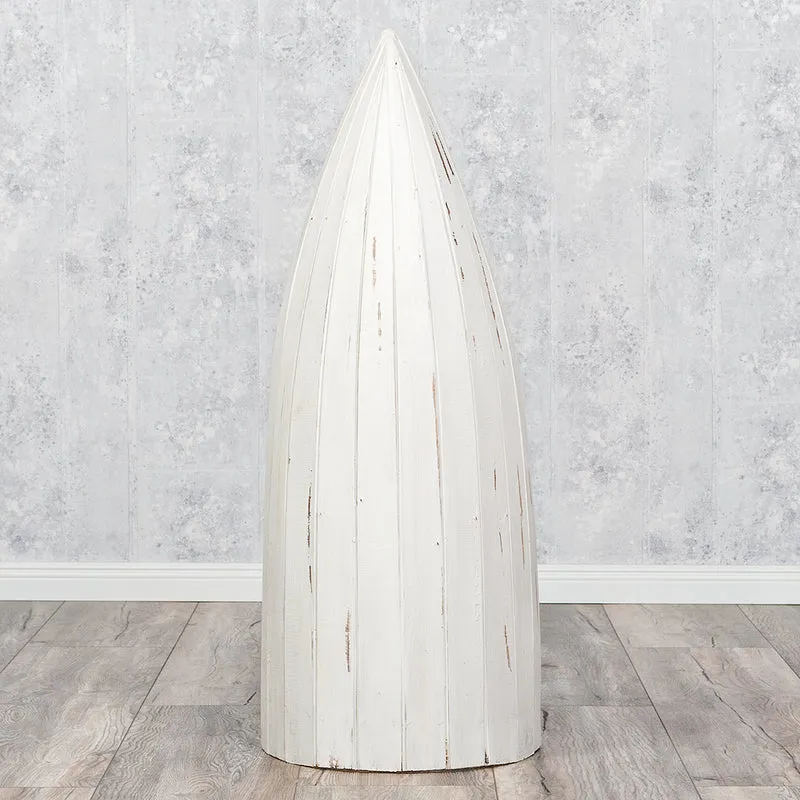Massivholz Bootsregal / Bücherregal BALI ca.100cm Antique White
