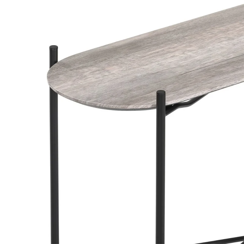 Moderner Couchtisch META 100cm Eichen-Optik Metallgestell