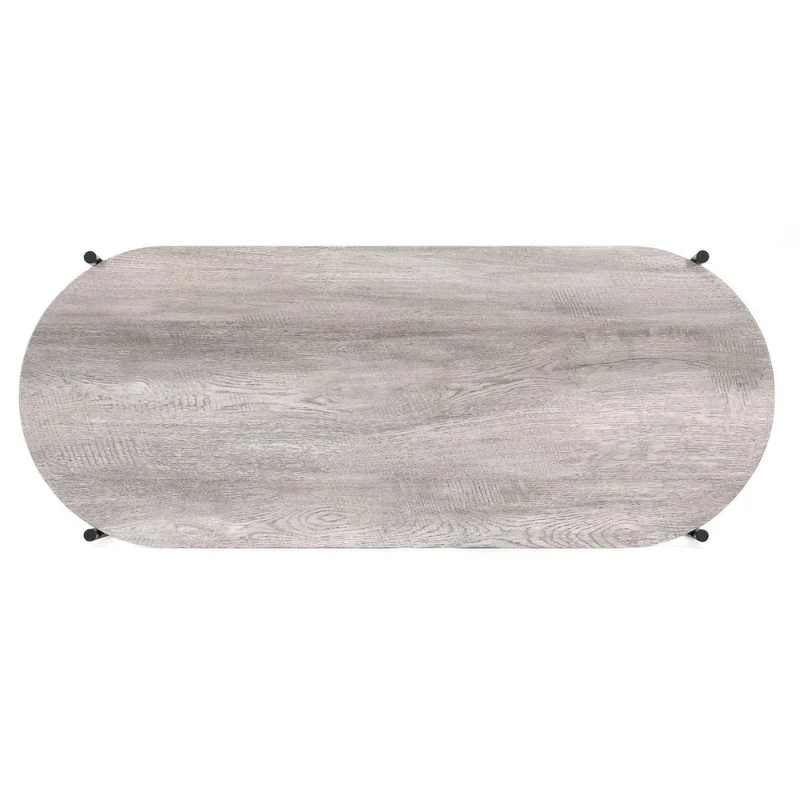 Moderner Couchtisch META 100cm Eichen-Optik Metallgestell