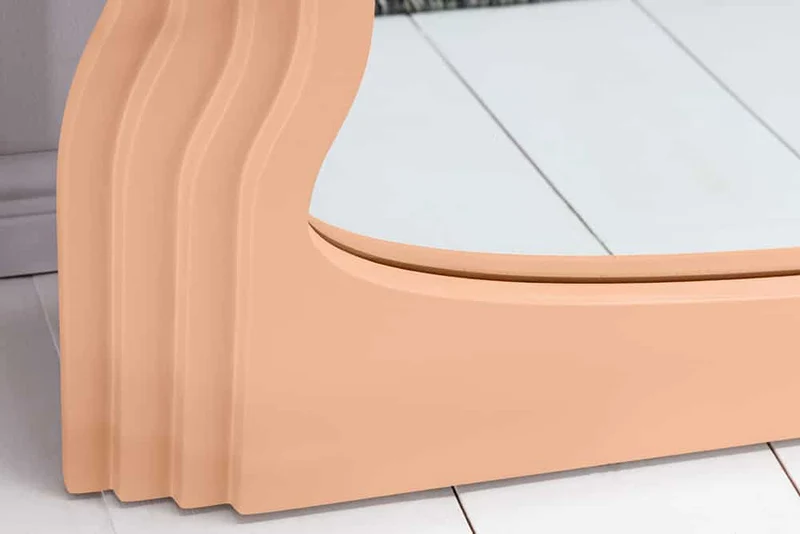 Extravaganter Rundbogen Design Spiegel 160x80cm FORMOSA apricot