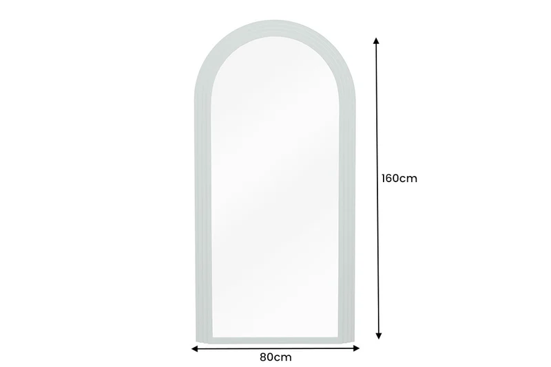 Design Rundbogen Spiegel 160x80cm FORMOSA grün Pastell Wandspiegel