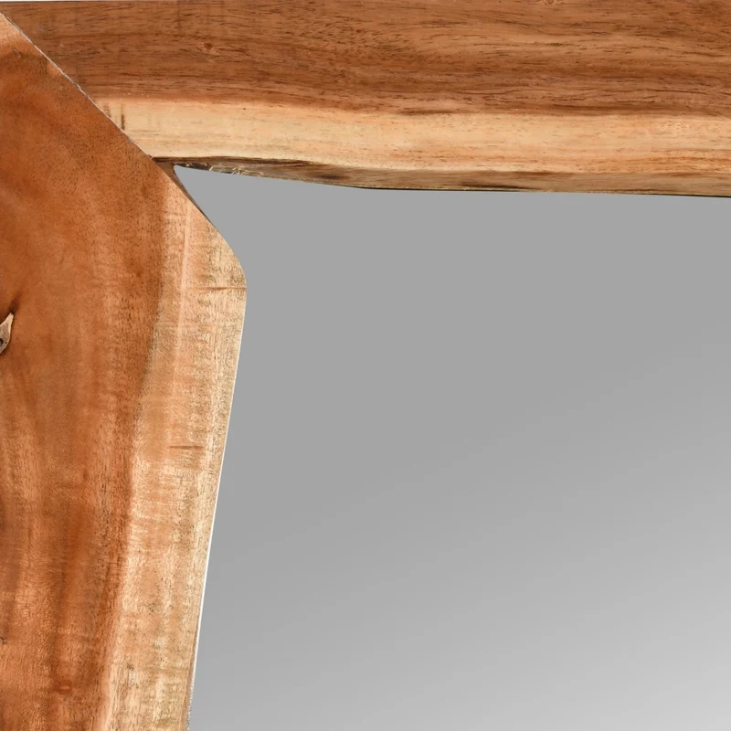 Massivholz-Spiegel CURVO 180x90cm Akazie Wandspiegel Baumkante