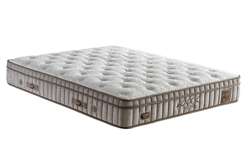Bambi Kapok Naturel Boxspringbett-Set Naturfasern Taschenfederkern Öko H3
