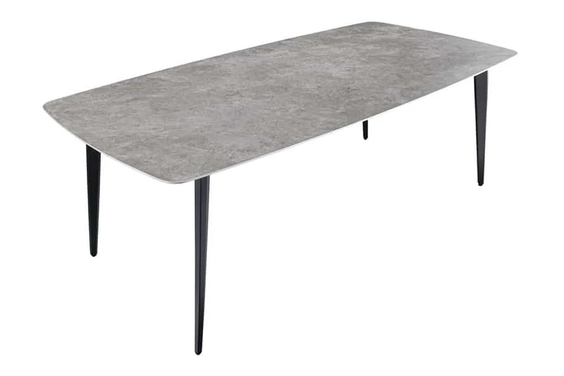 Eleganter Esstisch VENEZIA 160cm grau marmoriert Design Keramik