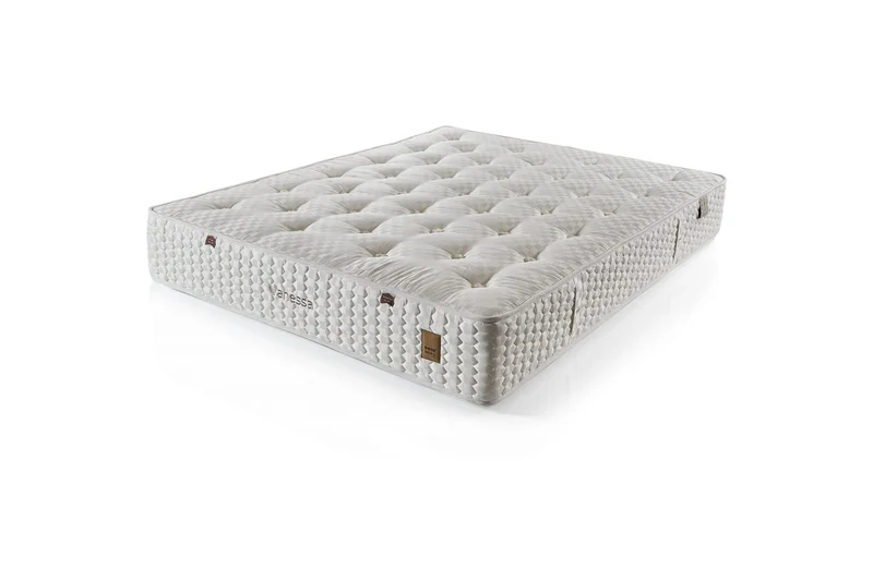 Vanessa Glory Boxspringbett-Set – Handgefertigte Qualität mit 35 cm Dual-Core-Matratze, Härtegradwahl für Paare & atmungsaktivem Viscon-Bezug