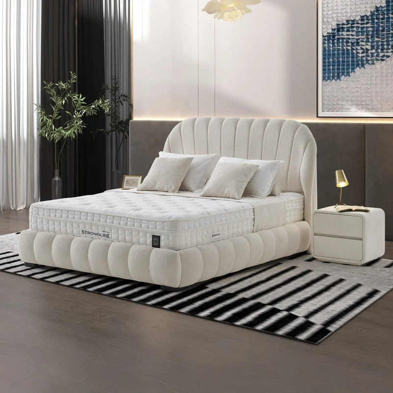 Strongline Sirius Boxspringbett-Set – Inkl. 30 cm Matratze mit 2000 ultra-harten Taschenfedern, Dual Core & hochdichtem Schaum | Für starke Rückenunterstützung & ungestörten Schlaf