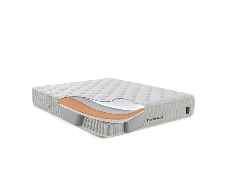 Strongline Sirius Boxspringbett-Set – Inkl. 30 cm Matratze mit 2000 ultra-harten Taschenfedern, Dual Core & hochdichtem Schaum | Für starke Rückenunterstützung & ungestörten Schlaf