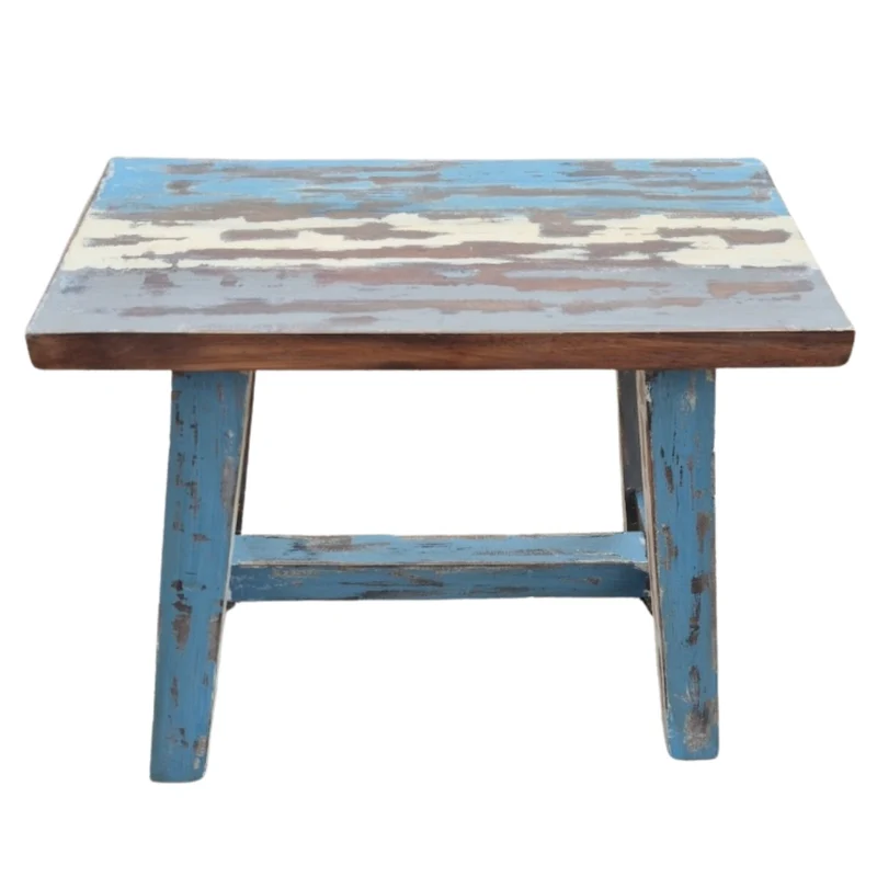 Massivholz Hocker RANCH 50cm multi-color Beistelltisch Sitzhocker