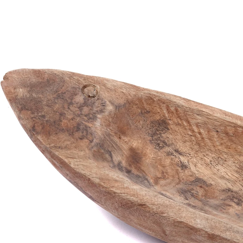 DEKO SCHALE "PESCADO" | Mangoholz | maritime Tisch Schale, Obstschale