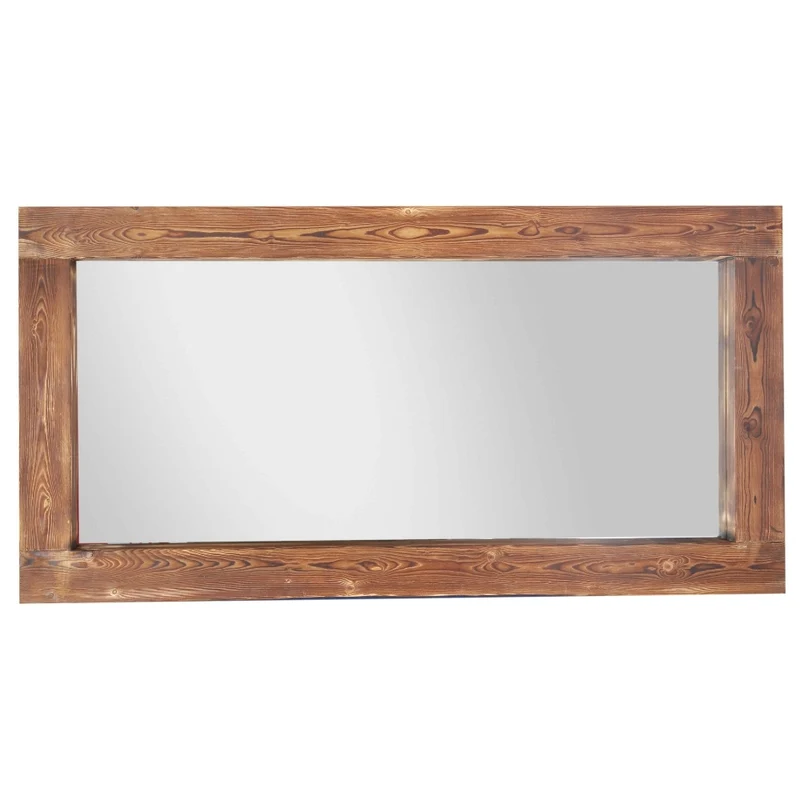 Massivholz-Spiegel HARMONY 180x90cm Pinie geflammt Wandspiegel