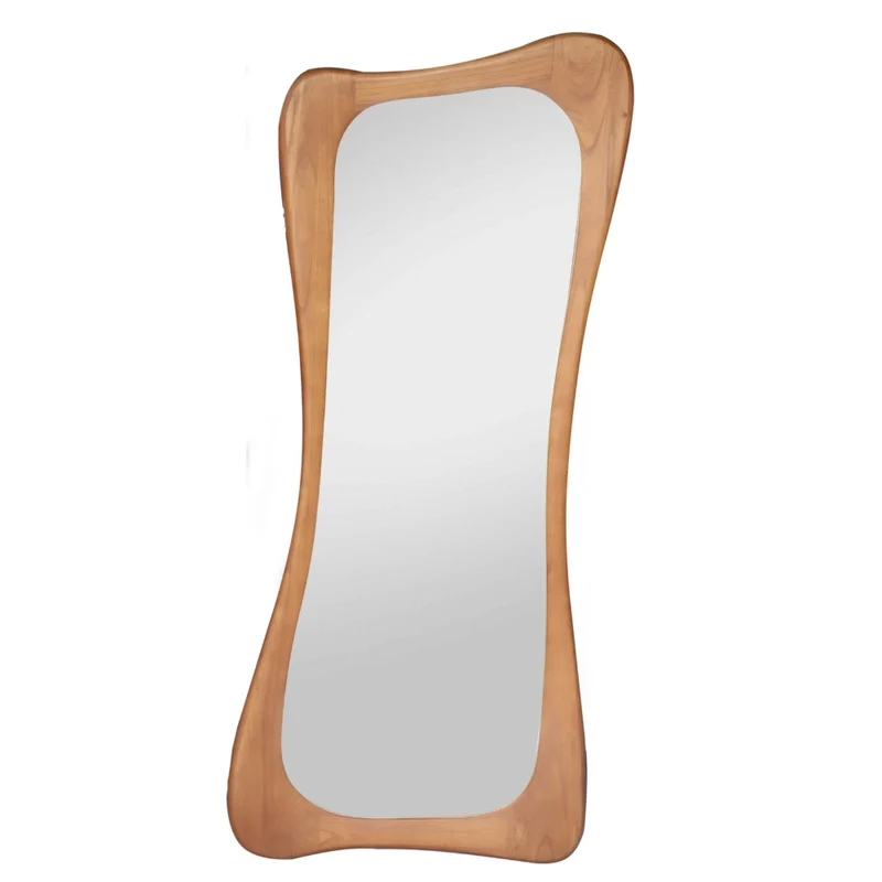 Design Massivholz-Spiegel CURVO 180x80cm natural Pinie Wandspiegel