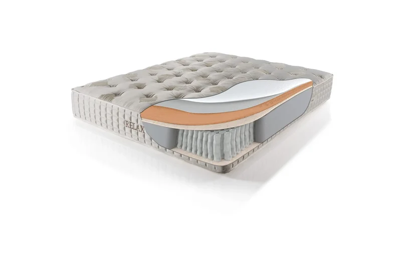 Relax Angel Boxspringbett Set inkl. Matratze – Komfort, Unterstützung und optimales Schlafklima dank 5-Zonen-Taschenfeder-System und innovativer Vogelfeder-Technologie