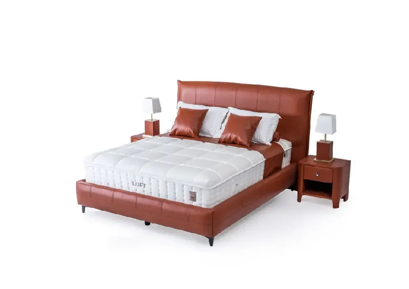 Loft Tabba Boxspringbett Set inkl. Matratze – 1600 Double Pocket Federn, Doppelkern-Technologie für Ungestörten Schlafkomfort