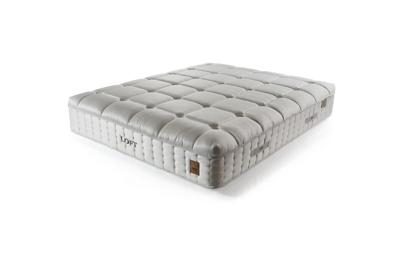 Loft Tabba Boxspringbett Set inkl. Matratze – 1600 Double Pocket Federn, Doppelkern-Technologie für Ungestörten Schlafkomfort