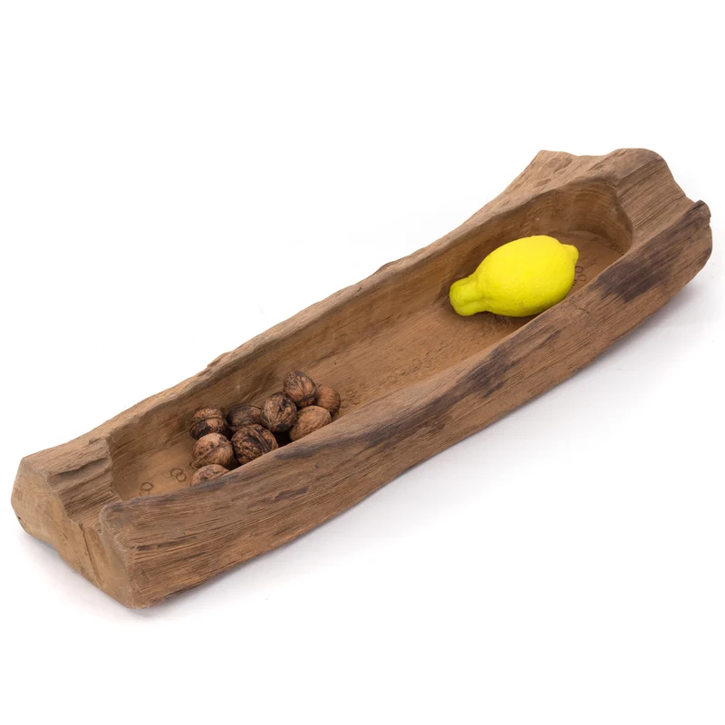 NATURHOLZSCHALE "FIORE 60" | Teakholz, 60 cm | Holzschale